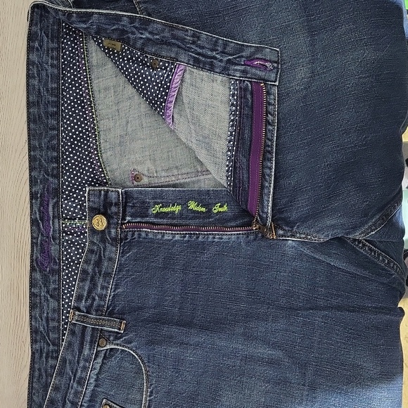 Robert Graham Mens 40 Classic Yates Med Wash‎ Denim Blue Jeans Casual Big & Tall - Picture 6 of 11